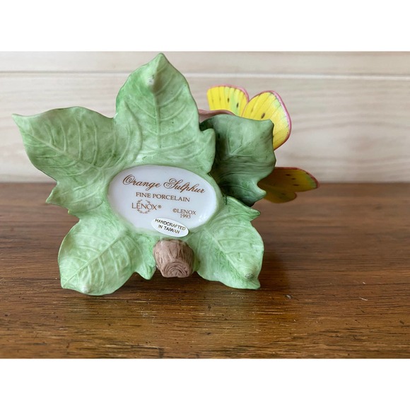 Lenox Nature’s Beautiful Butterflies Porcelain Figurine Orange Sulphur 1993 - Picture 7 of 7